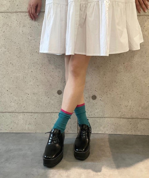 Jeffrey Campbell(ジェフリーキャンベル)の「厚底レースアップシューズ(ドレスシューズ・レディース・ブラック/レッド・35/36/37/38/39)」の10枚目の写真