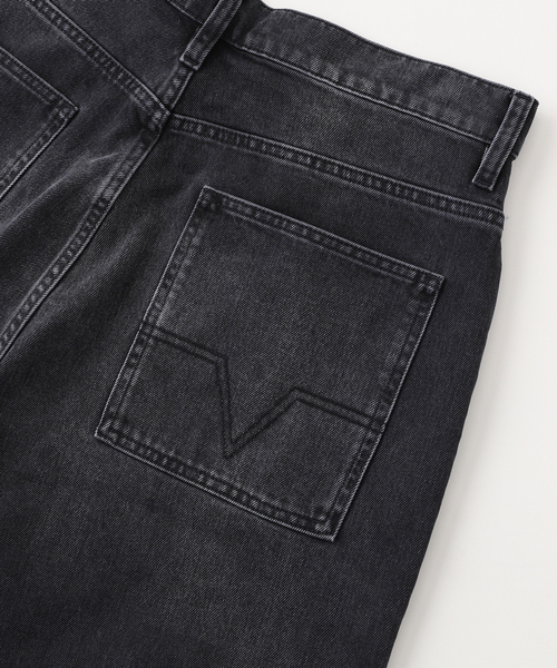 セール】NO MAINTENANCE / ノーメンテナンス WASHED BLACK WIDE LEG