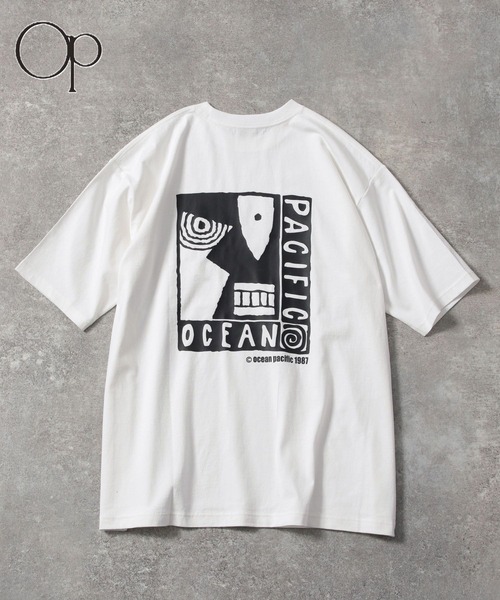 BAYFLOW(ベイフロー)の「【Ocean Pacific(オーシャンパシフィック)】別注OLDグラフィックTシャツ(Tシャツ/カットソー・メンズ・ブラック/ホワイト・MEDIUM/LARGE)」の2枚目の写真