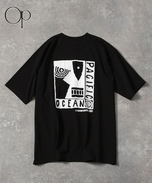 BAYFLOW(ベイフロー)の「【Ocean Pacific(オーシャンパシフィック)】別注OLDグラフィックTシャツ(Tシャツ/カットソー・メンズ・ブラック/ホワイト・MEDIUM/LARGE)」の1枚目の写真