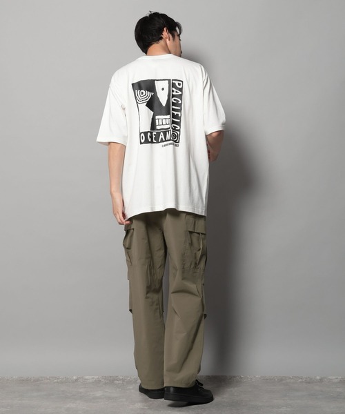 BAYFLOW(ベイフロー)の「【Ocean Pacific(オーシャンパシフィック)】別注OLDグラフィックTシャツ(Tシャツ/カットソー・メンズ・ブラック/ホワイト・MEDIUM/LARGE)」の4枚目の写真