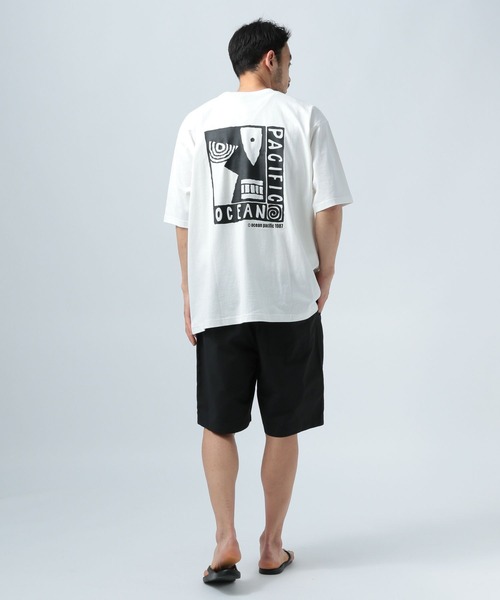 BAYFLOW(ベイフロー)の「【Ocean Pacific(オーシャンパシフィック)】別注OLDグラフィックTシャツ(Tシャツ/カットソー・メンズ・ブラック/ホワイト・MEDIUM/LARGE)」の6枚目の写真