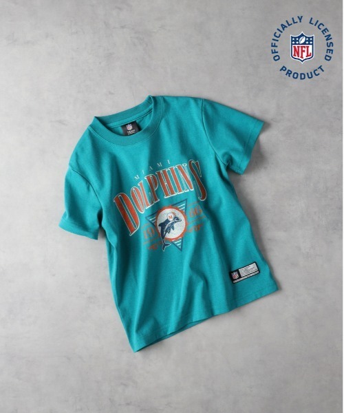 Right-on(ライトオン)の「【NFL】マイアミ・ドルフィンズプリントTシャツ(Tシャツ/カットソー・キッズ・キナリ/ターコイズブルー・130/140/150/160)」の2枚目の写真