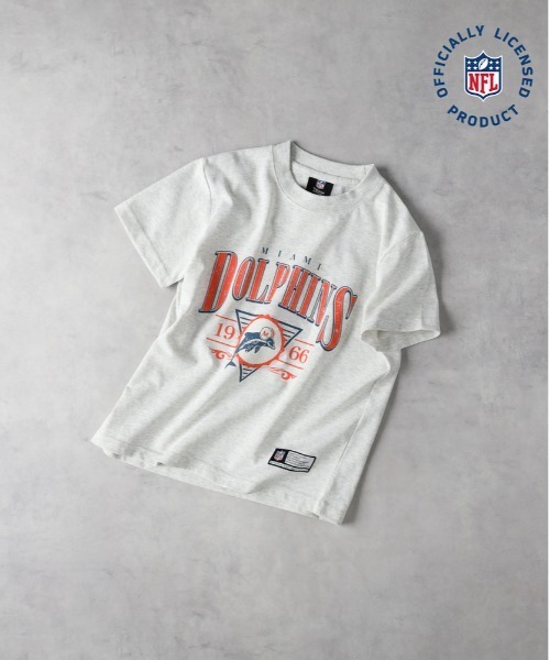 Right-on(ライトオン)の「【NFL】マイアミ・ドルフィンズプリントTシャツ(Tシャツ/カットソー・キッズ・キナリ/ターコイズブルー・130/140/150/160)」の1枚目の写真