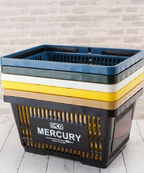 MERCURY（マーキュリー）の「マーキュリー マーケットバスケット（収納グッズ・レディース・ブラック/カーキ/ブルー/ホワイト/ベージュ/イエロー・FREE）」の7枚目の写真
