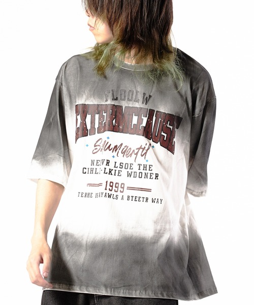 ◆ ◆クルーネック GRAPHIC Tシャツ セール】Crew Neck Gradation T-Shirt/クルーネック