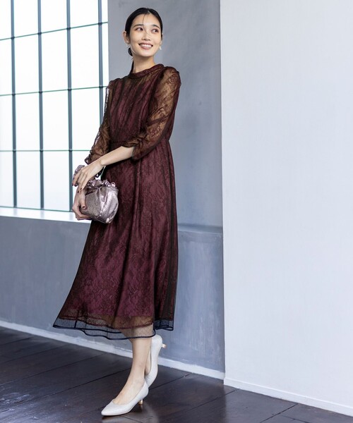 andrea＆co. ドットボリュームチュールドレス タグ付き axes femme｜ドットチュール*レースドレス | Rakuten Fashion