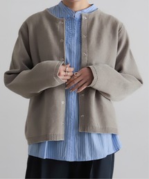 ノンブルアンペール 圧縮ウールジャガードカーディガン F レディース