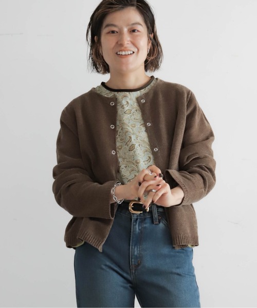 モールダブルニット ショートカーデ | NOMBRE IMPAIR