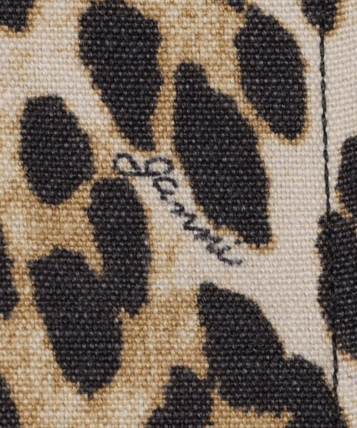 GANNI/ガニー Printed Canvas Midi Jacket / W0391 / レオパード