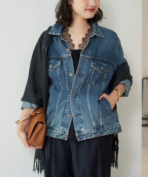 plage（プラージュ）の「《追加》デニムジャケット（デニムジャケット・レディース・ネイビー・40/38/36）」の10枚目の写真