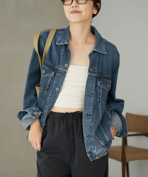 plage（プラージュ）の「《追加》デニムジャケット（デニムジャケット・レディース・ネイビー・40/38/36）」の16枚目の写真