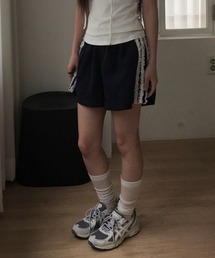 anyonemore | サイドレースラインショートトレーニングパンツ(スウェットパンツ)