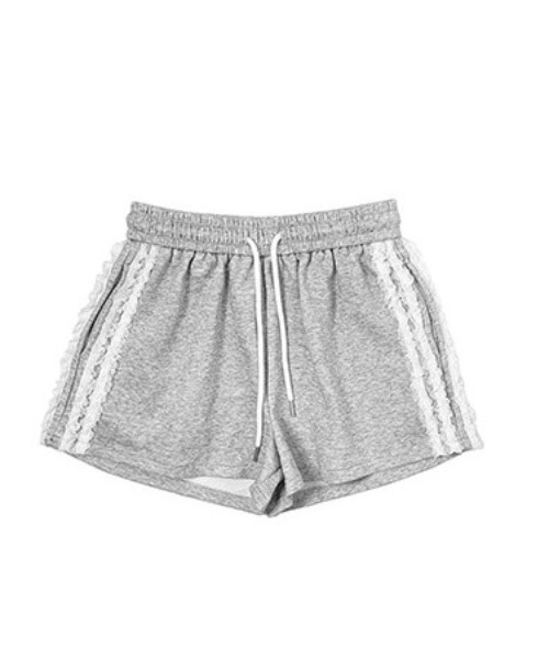 anyonemore（エニワンモア）の「サイドレースラインショートトレーニングパンツ（スウェットパンツ・レディース・ネイビー/グレー/ブラック・MEDIUM/LARGE）」の8枚目の写真