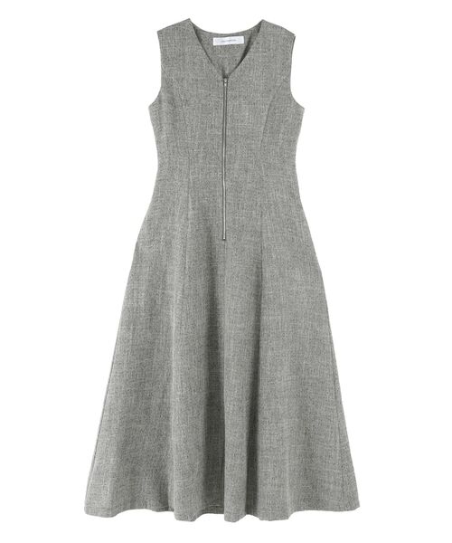 LAGUNAMOON（ラグナムーン）の「フロントZIPミックスカラーワンピース（ワンピース・レディース・ブラウン/ベージュ/ミント/ブラック/ライトブルー・MEDIUM/SMALL）」の2枚目の写真