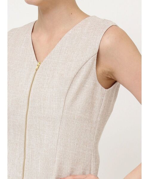 LAGUNAMOON（ラグナムーン）の「フロントZIPミックスカラーワンピース（ワンピース・レディース・ブラウン/ベージュ/ミント/ブラック/ライトブルー・MEDIUM/SMALL）」の21枚目の写真