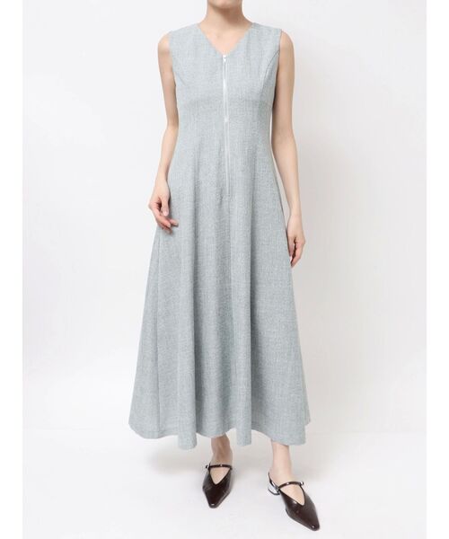 LAGUNAMOON（ラグナムーン）の「フロントZIPミックスカラーワンピース（ワンピース・レディース・ブラウン/ベージュ/ミント/ブラック/ライトブルー・MEDIUM/SMALL）」の9枚目の写真