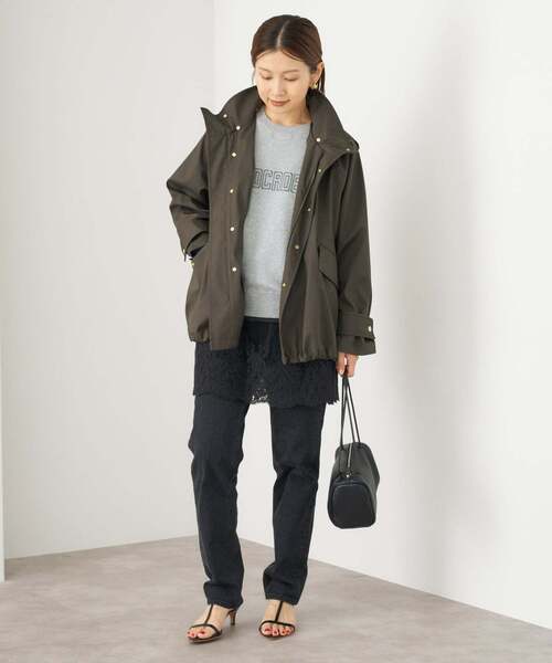 一部カラーWEB限定》ボンディングフーデッドブルゾン（その他