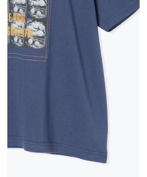 ehka sopo（エヘカソポ）の「フォトプリントオーバーシルエットTシャツ（Tシャツ/カットソー・レディース・チャコールグレー/ブルー/オフホワイト/グリーン・F）」の21枚目の写真