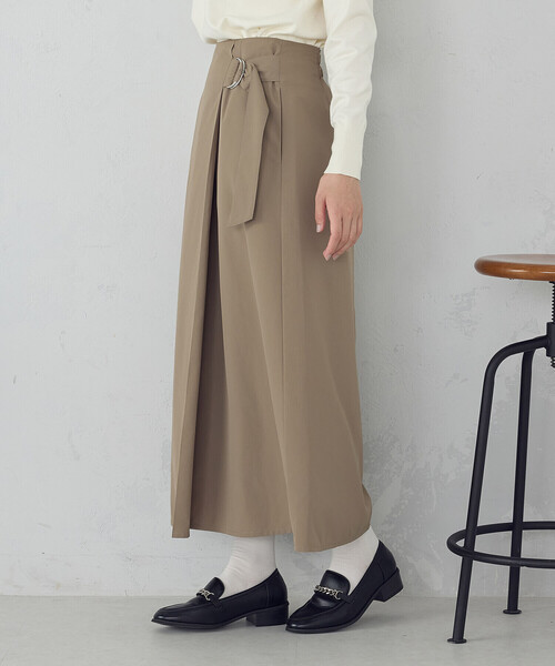 COMME CA ISM（コムサイズム）の「ベルテッド Ａラインスカート（スカート・レディース・カーキ/ブラック/グレイッシュベージュ・MEDIUM/LARGE）」の10枚目の写真