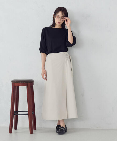 COMME CA ISM（コムサイズム）の「ベルテッド Ａラインスカート（スカート・レディース・カーキ/ブラック/グレイッシュベージュ・MEDIUM/LARGE）」の11枚目の写真
