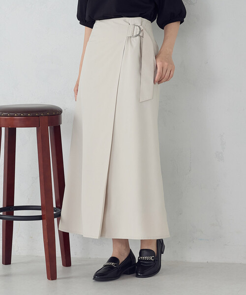 COMME CA ISM（コムサイズム）の「ベルテッド Ａラインスカート（スカート・レディース・カーキ/ブラック/グレイッシュベージュ・MEDIUM/LARGE）」の13枚目の写真
