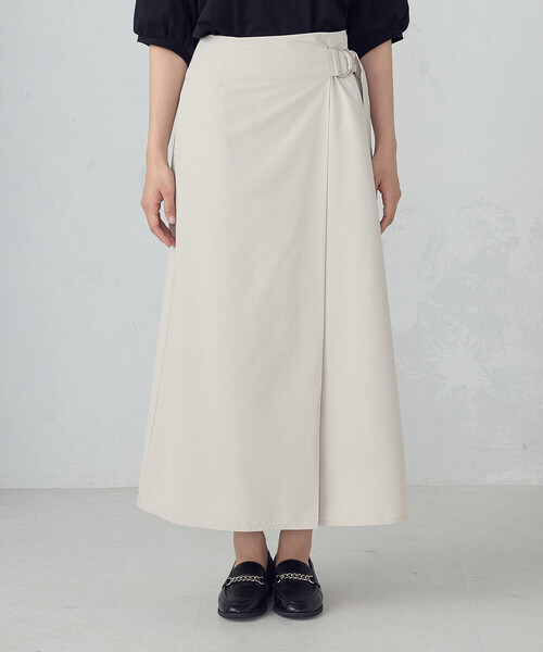 COMME CA ISM（コムサイズム）の「ベルテッド Ａラインスカート（スカート・レディース・カーキ/ブラック/グレイッシュベージュ・MEDIUM/LARGE）」の14枚目の写真
