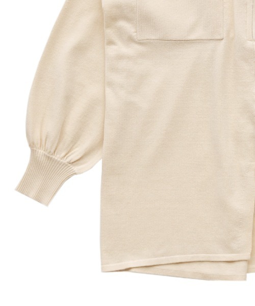 select MOCA Et（セレクトモカエト）の「【Et】Back Shearling Half-Zip Knit（ニット/セーター・レディース・カーキ/アイボリー/ネイビー・FREE）」の11枚目の写真