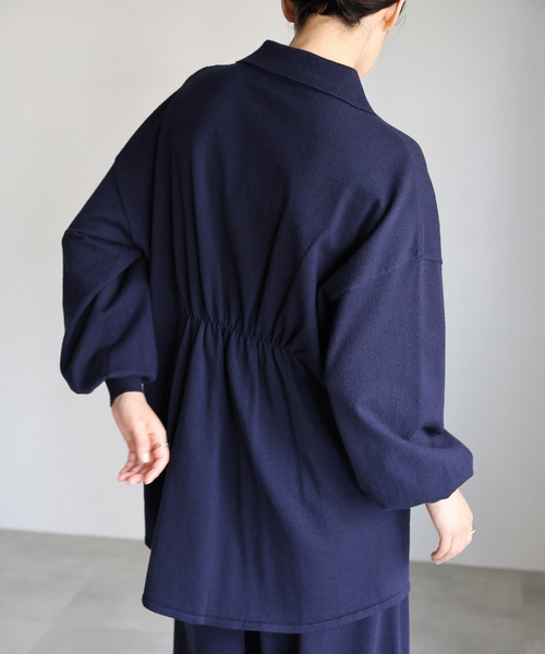 セール】【Et】Back Shearling Half-Zip Knit（ニット/セーター