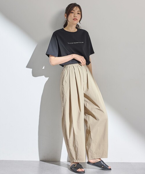 ANY(エニィ)の「オーガビッツロゴテールTシャツ(Tシャツ/カットソー・レディース・ワイン系/アイボリー系/ブラック系・F)」の15枚目の写真