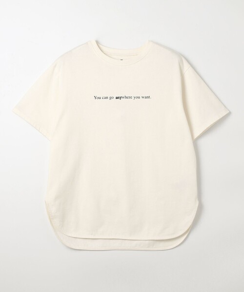 ANY(エニィ)の「オーガビッツロゴテールTシャツ(Tシャツ/カットソー・レディース・ワイン系/アイボリー系/ブラック系・F)」の18枚目の写真