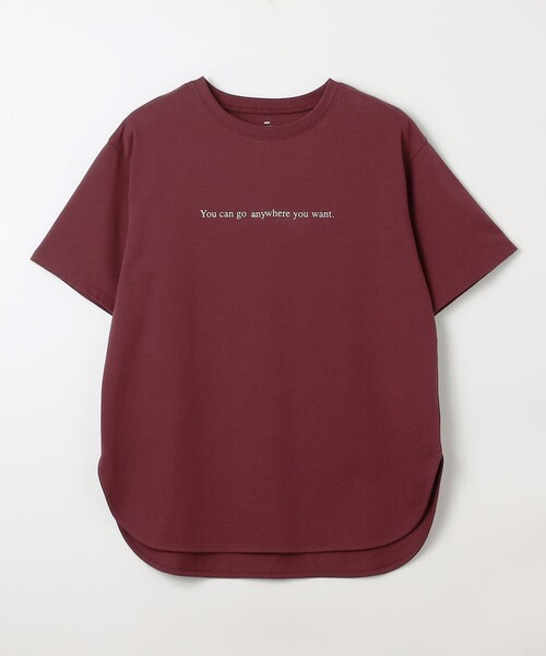 ANY(エニィ)の「オーガビッツロゴテールTシャツ(Tシャツ/カットソー・レディース・ワイン系/アイボリー系/ブラック系・F)」の19枚目の写真