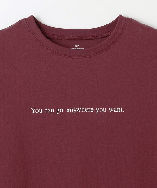 ANY(エニィ)の「オーガビッツロゴテールTシャツ(Tシャツ/カットソー・レディース・ワイン系/アイボリー系/ブラック系・F)」の21枚目の写真