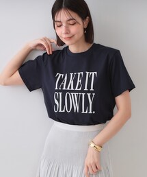 OPAQUE.CLIP | ロゴプリントTシャツ【洗濯機洗い可】(Tシャツ/カットソー)