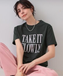ロゴプリントTシャツ【洗濯機洗い可】