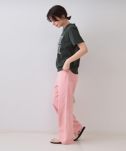 OPAQUE.CLIP(オペークドットクリップ)の「ロゴプリントTシャツ【洗濯機洗い可】(Tシャツ/カットソー・レディース・ホワイト/ダークグレー/ネイビー・00)」の10枚目の写真