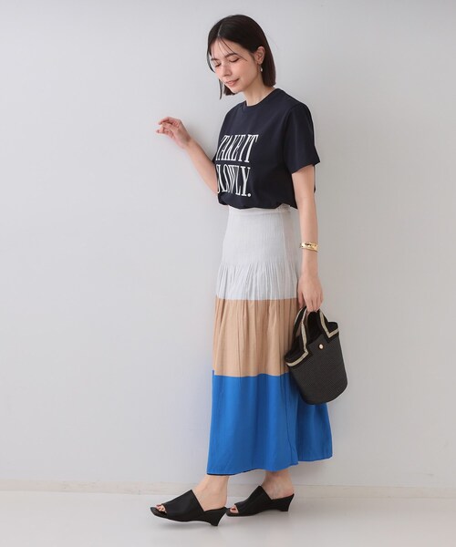 OPAQUE.CLIP(オペークドットクリップ)の「ロゴプリントTシャツ【洗濯機洗い可】(Tシャツ/カットソー・レディース・ホワイト/ダークグレー/ネイビー・00)」の14枚目の写真