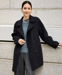 MANTECOPureリバー スタンドカラーコート（その他アウター）｜23区 L