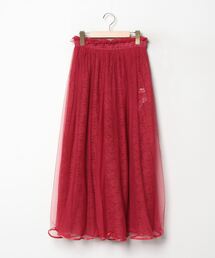 Sorm86Lindsey’s red skirtコットン赤フレアロングスカート FLARED LONG SKIRT - Red / Coral | ZARA United States