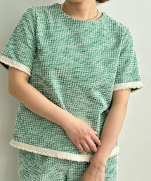 LHELBIE | カットツイードトップス(Tシャツ/カットソー)