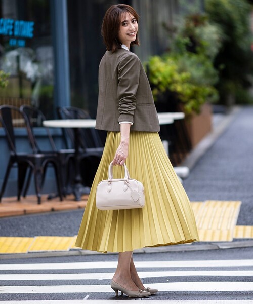 ANY SIS（エニィスィス）の「ウーステッドエステル クルーネック ジャケット（ノーカラージャケット・レディース・ネイビー系/グレー系・X-SMALL）」の3枚目の写真