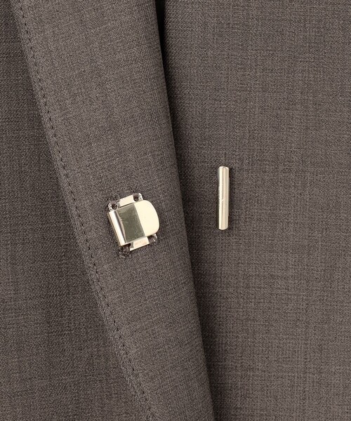 ANY SIS（エニィスィス）の「ウーステッドエステル クルーネック ジャケット（ノーカラージャケット・レディース・ネイビー系/グレー系・X-SMALL）」の13枚目の写真