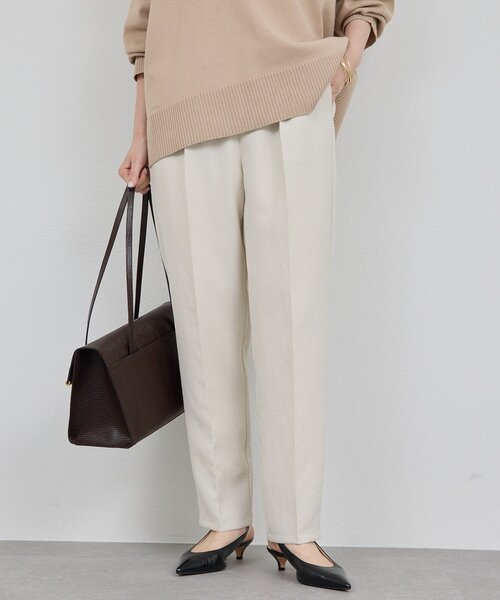 GALLARDAGALANTE(ガリャルダガランテ)の「【シワになりにくい】ジャージーテーパードパンツ(その他パンツ・レディース・アイボリー/グレイッシュベージュ/ブラック・0/1/2)」の19枚目の写真