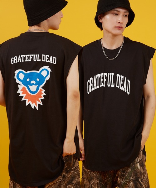 Grateful Dead（グレイトフルデッド）の「【GRATEFUL DEAD】オーバーサイズ プリント ノースリーブTシャツ（タンクトップ・メンズ・ホワイト/ブラック系/ホワイト系・MEDIUM/LARGE/X-LARGE）」の3枚目の写真