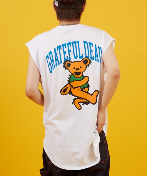 Grateful Dead（グレイトフルデッド）の「【GRATEFUL DEAD】オーバーサイズ プリント ノースリーブTシャツ（タンクトップ・メンズ・ホワイト/ブラック系/ホワイト系・MEDIUM/LARGE/X-LARGE）」の11枚目の写真
