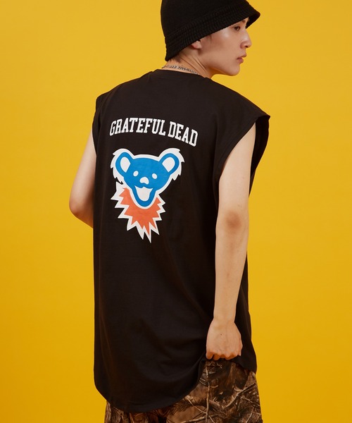 Grateful Dead（グレイトフルデッド）の「【GRATEFUL DEAD】オーバーサイズ プリント ノースリーブTシャツ（タンクトップ・メンズ・ホワイト/ブラック系/ホワイト系・MEDIUM/LARGE/X-LARGE）」の20枚目の写真