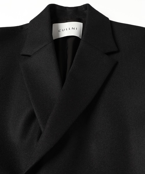 CULLNI（クルニ）の「Wool Melton Tie Locken Long Chester Coat（チェスターコート・メンズ・ネイビー/ブラック・2/1/0）」の12枚目の写真