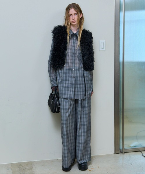 25AW PRE-ORDER】2way Attachment Lace Shirt/2WAYアタッチメント