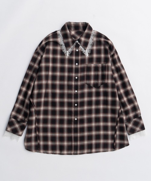 2way Attachment Lace Shirt/2WAYアタッチメントレースシャツ