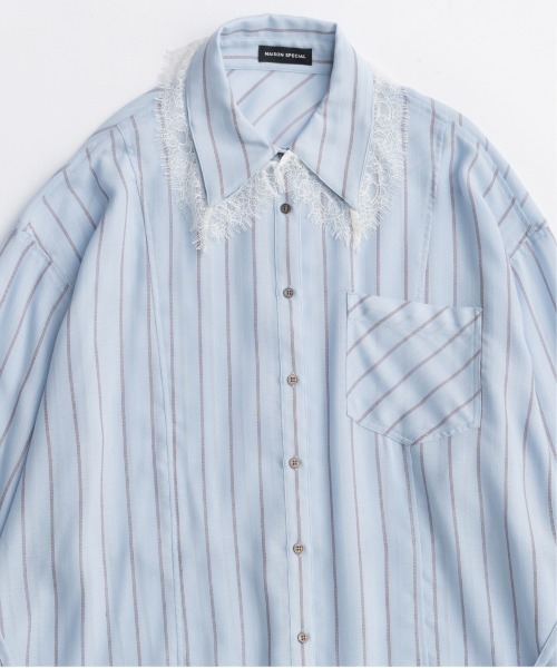 25AW PRE-ORDER】2way Attachment Lace Shirt/2WAY